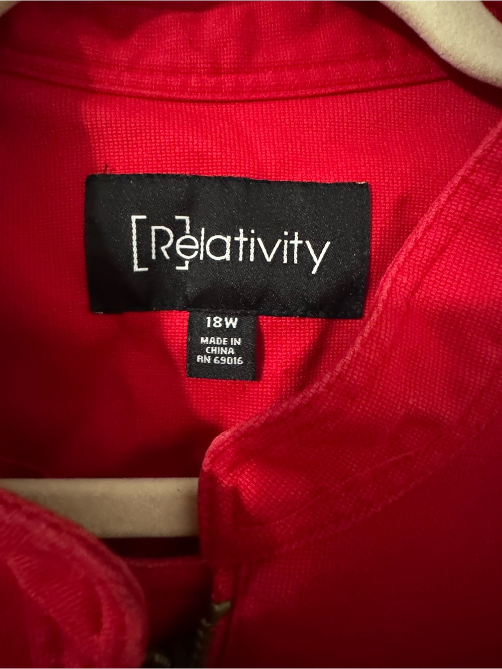 Relativity Women’s Red Utility Jacket - Picture 5 of 5